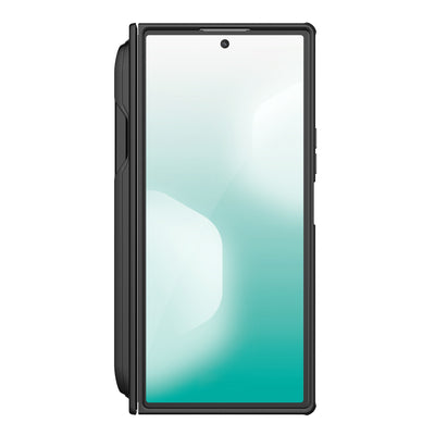 Nillkin Super Frosted Shield Fold Magnetic Case for Samsung Galaxy Z Fold 7, MagSafe Compatible, with S Pen Space - Black