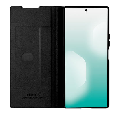 Nillkin Qin Pro Case for Samsung Galaxy Z Fold 7 with S Pen Space - Black