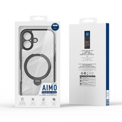 Dux Ducis Aimo Mag Case with Magnetic Ring and Stand for iPhone 17 – Black