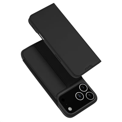 Dux Ducis Skin Pro Case for iPhone 17 Pro with Flip and Card Slot - Black