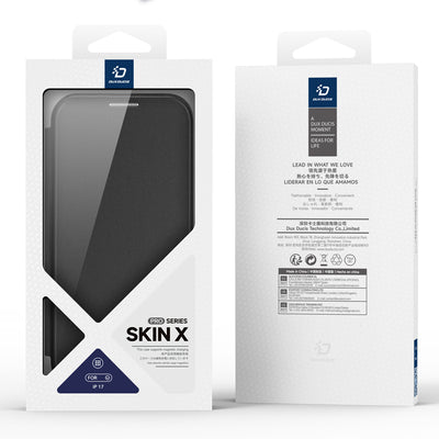 Dux Ducis Skin X Pro iPhone 17 Case with Wallet, MagSafe Compatible - Black
