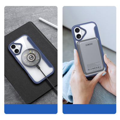 Dux Ducis Skin X Pro iPhone 17 Air Case with MagSafe and Wallet - Blue