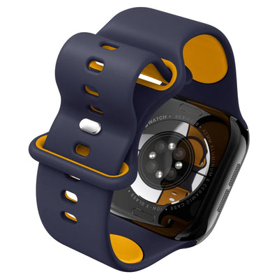Spigen Nano Pop Strap for Apple Watch 40/41/42 mm - Navy Blue/Orange