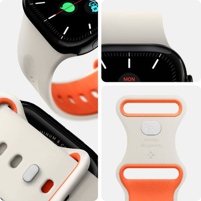 Spigen Nano Pop Strap for Apple Watch 44/45/46/49 mm - Beige-Orange