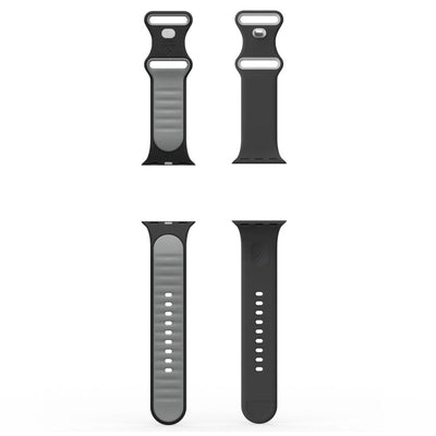 Spigen Nano Pop Strap for Apple Watch 44 / 45 / 46 / 49 mm - Black and Gray