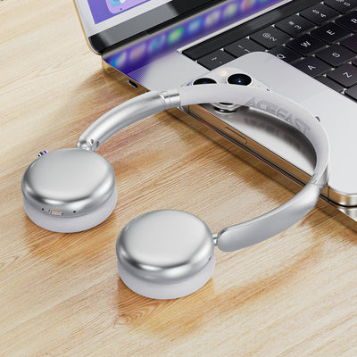 Acefast H8 Wireless On-Ear Headphones with ANC - Silver
