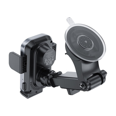 Acefast D53 Car Mount with Wireless Charger for Dashboard with Automatic Clamp - Black