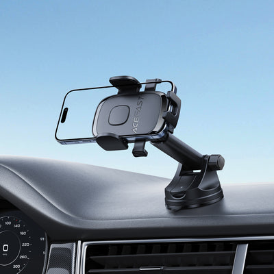 Acefast D57 Car Mount with Suction Cup for Dashboard/Windshield - Black