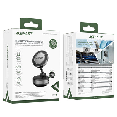 Acefast E30 Magnetic Dashboard/Windshield Suction Cup Holder - Black