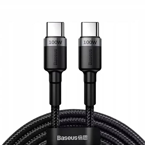 Baseus Cafule 100W PD2.0 USB-C - USB-C Cable 2m - Gray-Black