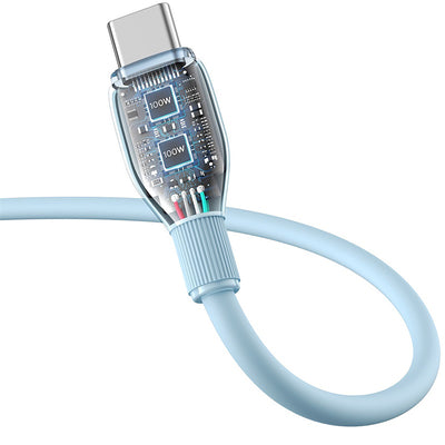 Baseus Pudding 100W USB-A - USB-C Cable 2m - Blue