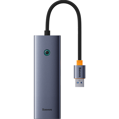 Baseus UltraJoy 4in1 USB-A Hub 3 x USB-A 3.0 + RJ45 - Gray