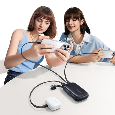 Baseus EnerFill FC21 QPow3 Ultra 10000mAh 22.5W Power Bank with Digital Display and Detachable Cable - Black