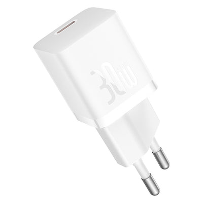 Baseus GaN5 30W USB-C Mini Wall Charger - White