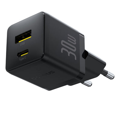 Baseus Palm 30W USB-C USB-A Wall Charger - Black
