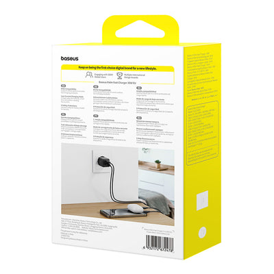 Baseus Palm 30W USB-C USB-A Wall Charger - Black