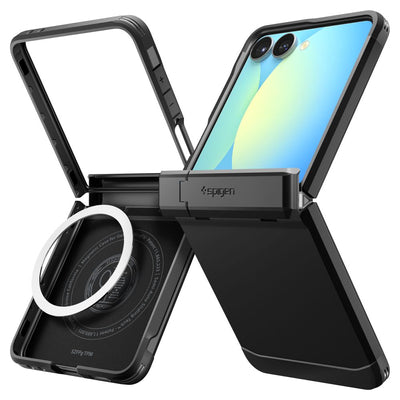 Spigen Tough Armor Pro Mag MagSafe Case for Samsung Galaxy Z Flip 7 - Black