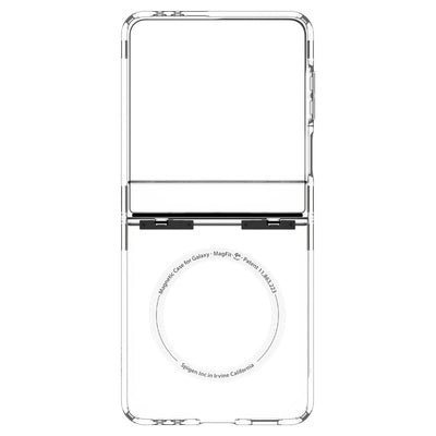 Spigen Ultra Hybrid Pro Mag MagSafe Case for Samsung Galaxy Z Flip 7 - Clear and White