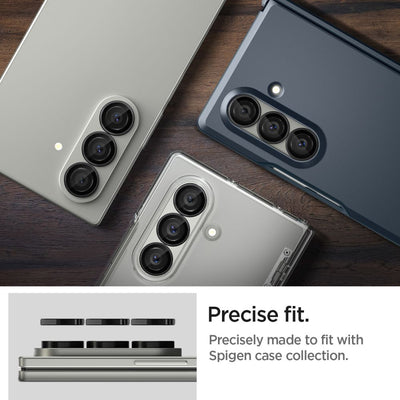 Spigen Optik Pro HD Glas.TR EZ Fit 2-pack Camera Protector for Samsung Galaxy Z Fold 7 - Black