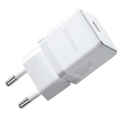 Baseus Palm 1C 20W Wall Charger (with Baseus Mini White USB-C 60W (20V/3A) 1m Cable) - White