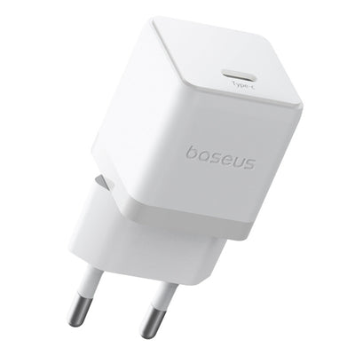 Baseus Palm 1C 20W Wall Charger (with Baseus Mini White USB-C 60W (20V/3A) 1m Cable) - White