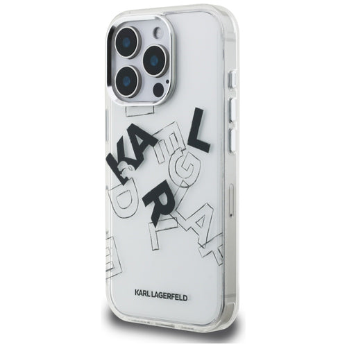 Karl Lagerfeld IML Sketched Graphic Case for iPhone 16 Pro - Clear