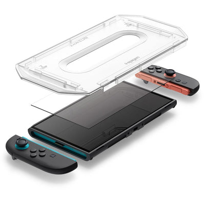 Spigen Glas.Tr ”EZ FIT” Tempered Glass 2-pack for Nintendo Switch 2 - Transparent