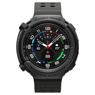 Spigen Rugged Armor Case for Samsung Galaxy Watch 8 Classic 46mm - Matte Black