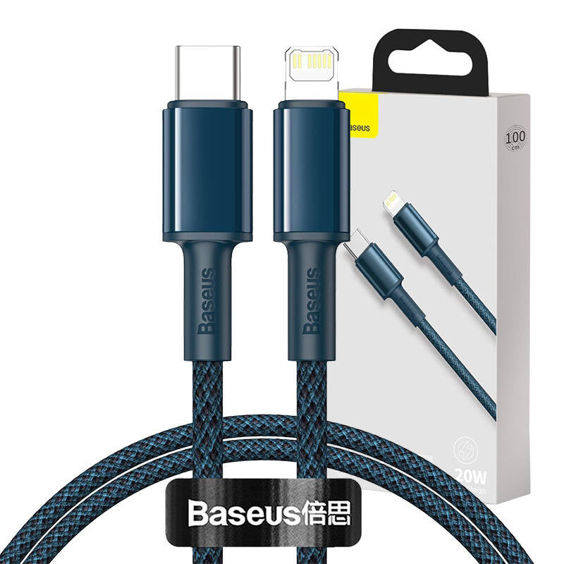 Baseus High Density Braided Cable Type-C to Lightning, PD, 20W, 1m (blue) - Product Image 12