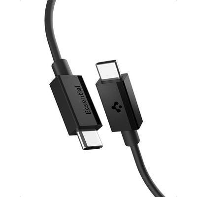 Spigen EB6020CC 60W Cable + USB-C / USB-C Cable 200 cm - Black