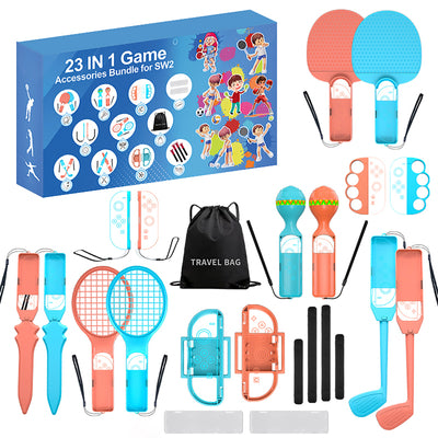 Nintendo Switch 23-in-1 Family Accessory Pack 2 - Orange and Blue Set — Hurtel