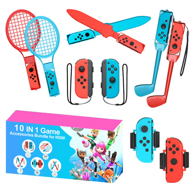 Nintendo Switch Sports 10-in-1 Family Accessory Pack - Red and Blue — Hurtel