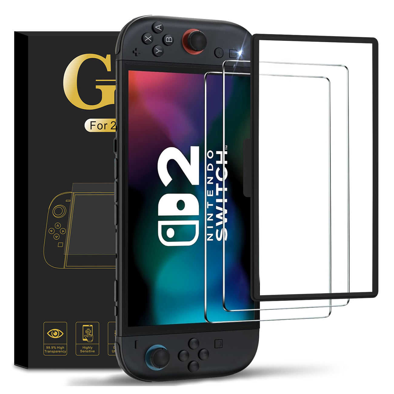 Nintendo Switch 2 Screen Protector Set — Hurtel