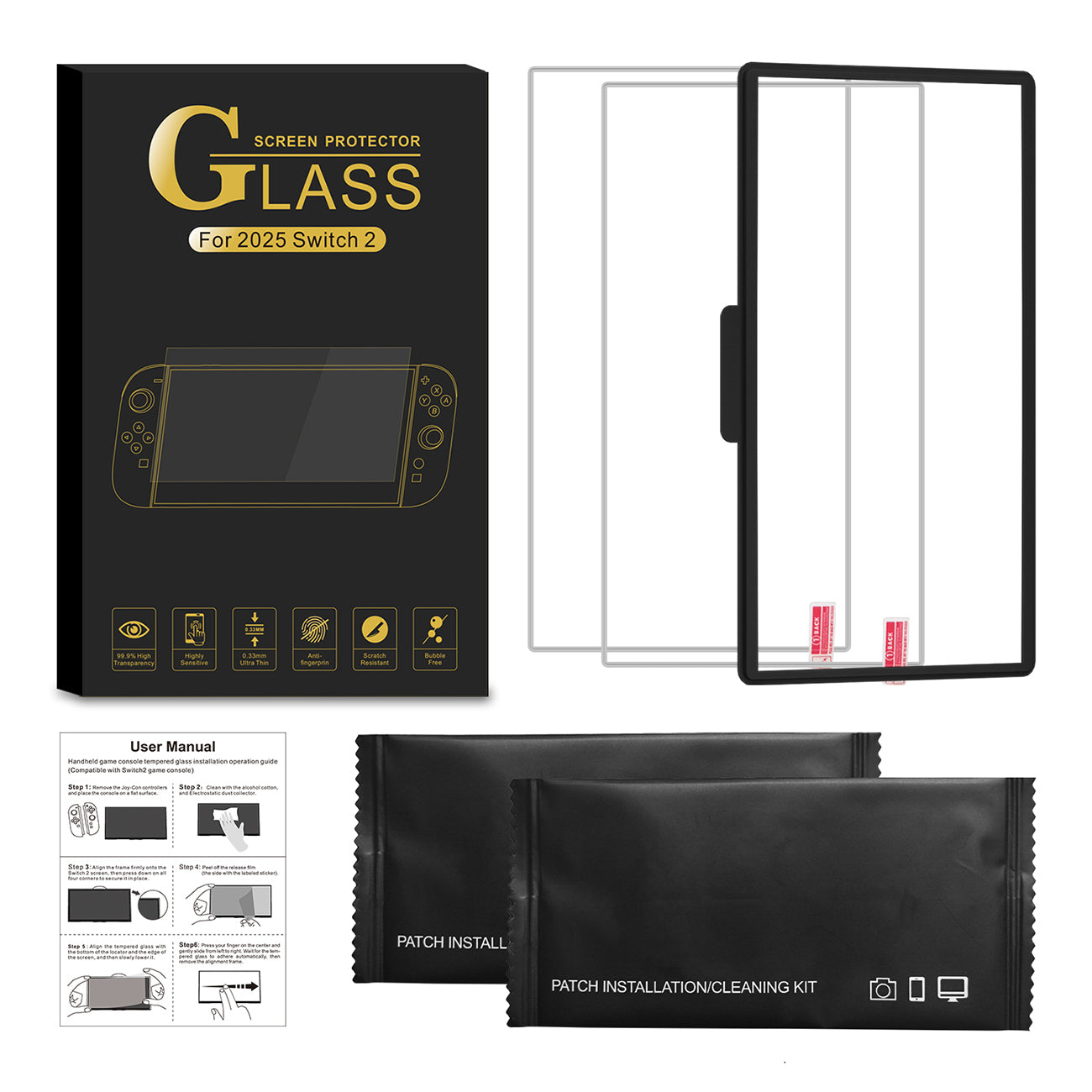 Nintendo Switch 2 Screen Protector Set — Hurtel