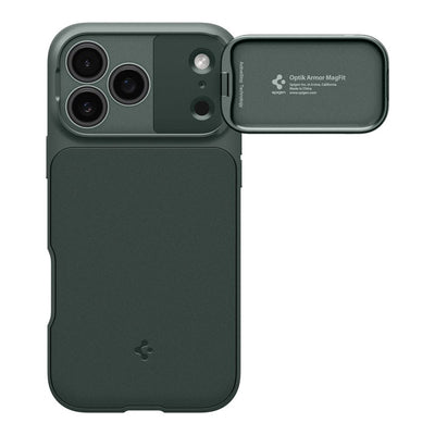 Spigen Optik Armor MagSafe Case for iPhone 17 Pro - Green