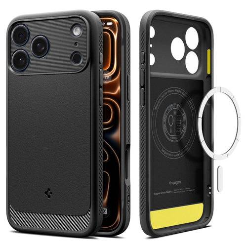 Spigen Rugged Armor Mag MagSafe Case for iPhone 17 Pro Max - Matte Black