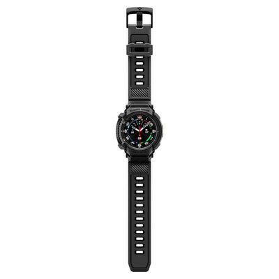 Spigen Rugged Armor Pro Strap for Samsung Galaxy Watch 8 Classic 46mm - Matte Black