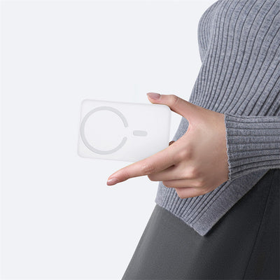 Baseus EnerFill FM11 Ultra-Mini 10000mAh 22.5W MagSafe Compatible Power Bank with Baseus Simple USB-C 20V/3A 30cm Cable - Whi