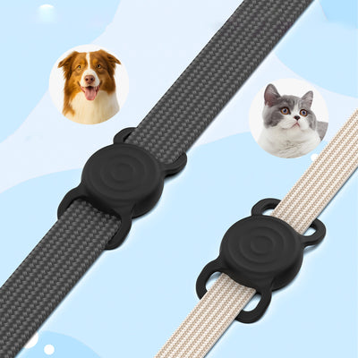 AirTag silicone waterproof case for dog or cat collar - black — Hurtel