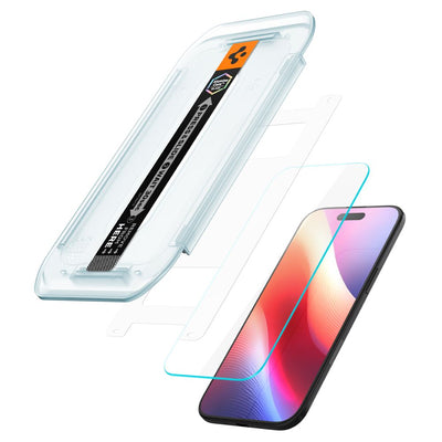Spigen Glas.TR EZ Fit 2-pack tempered glass for iPhone 17 Air - transparent