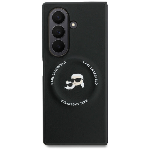 Karl Lagerfeld Karl&Choupette Logo MagSafe Case for Samsung Galaxy Z Fold7 - Black