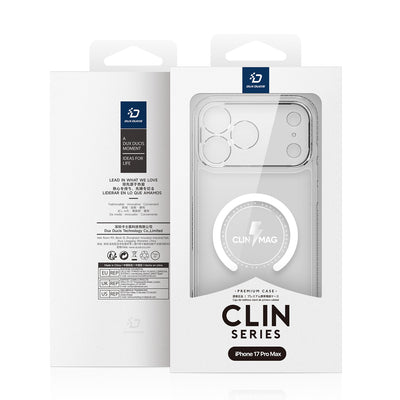 Dux Ducis Clin Mag Case for iPhone 17 Pro Max Compatible with MagSafe - Transparent