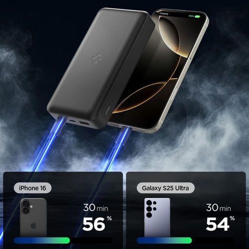 Spigen EA3030 30000mAh 30W Power Bank - Black