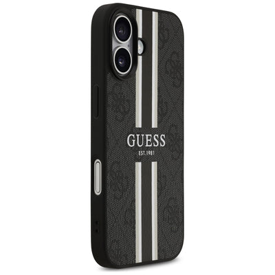 Guess 4G Printed Stripes MagSafe case for iPhone 17 - black
