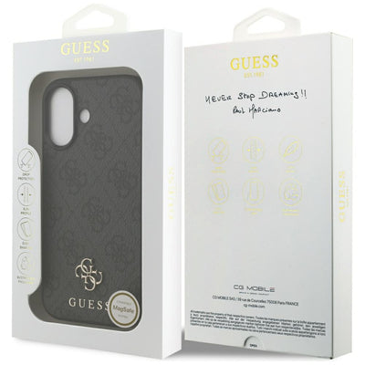 Guess 4G Small Classic Logo MagSafe case for iPhone 17 - black