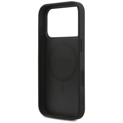 Guess 4G Strap Triangle Logo MagSafe case for iPhone 17 Pro - black