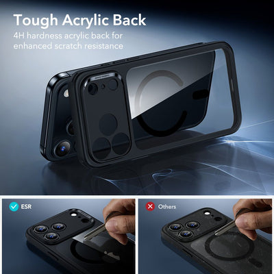 ESR Classic Hybrid MagSafe + Tempered Glass Set for iPhone 17 Pro - Clear Black