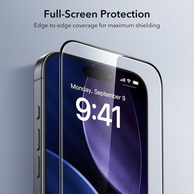 ESR UltraFit Tempered Glass 2-pack for iPhone 17 Pro Max - transparent