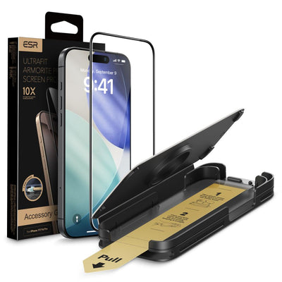 ESR UltraFit Armorite Pro Tempered Glass for iPhone 16 Pro / 17 - Transparent