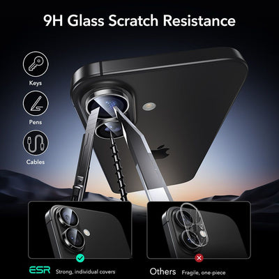 ESR Armorite Camera Cover for iPhone 16 / 16 Plus / 17 - Transparent